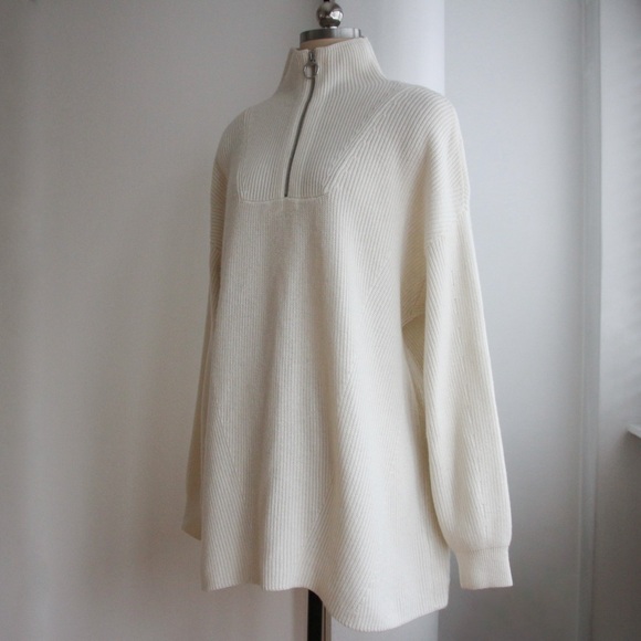 Club Monaco Quarter Zip Pullover Sweater - Picture 5 of 7